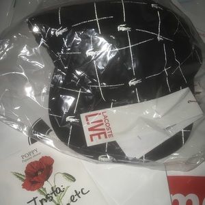 Supreme x Lacoste Reflective Grid Camp Cap OFFER